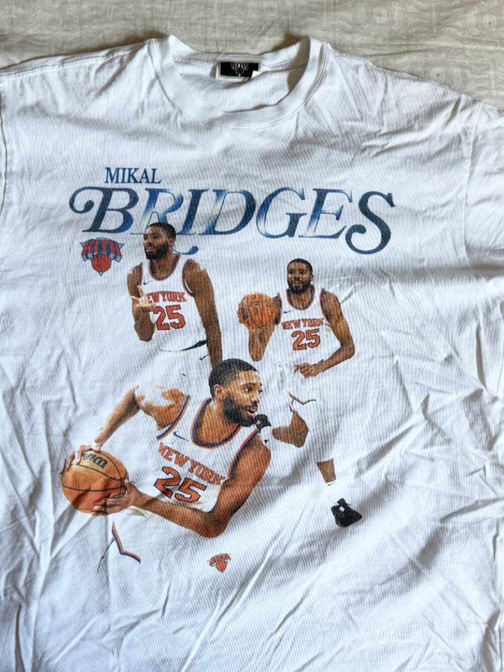 Kith x New York Knicks Legends Mikal Bridges Tee Medium